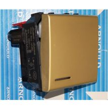 25222 Zweiwegeleuchte Satin Gold - 2 Module - S.Living - satiniertes Gold - Arnould