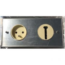 Arnould - 272H31I40I05 Double Prise - 2P+T + Tél - Europa - Plexiglas