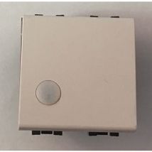 Bticino 22211 - Poussoir Lumineux 2 Modules - Blanc - Série Light - Arnould