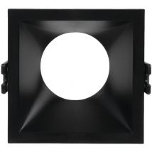 Barcelona Led - Aro Downlight Empotrable Cuadrado - Bajo ugr - Corte 75 x 75mm - Negro