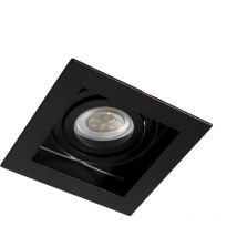 Aro empotrable cuadrado 'Akrah' – Negro