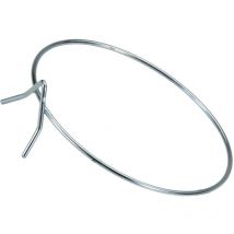 Portabottiglie da giardino in acciaio zincato bianco - ø 24 cm - Finitura in zinco - Dimensioni ø 24 cm