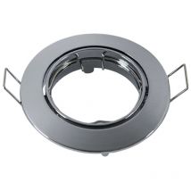 V-tac - aro orientable zincado redondo encastrable cromo