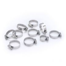 Collare in acciaio, larghezza 12 mm, serraggio diametro 25-40 mm (2 pezzi) - Aroz