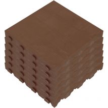 Arplast Pack de 6 unités. trottoir pour sol extérieur collection combi, couleur marron - Brun
