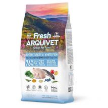 Arquivet - Fresh Senior & Light Truthahn und Fisch - halbfeuchtes Hundefutter - 10 kg