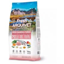 Frischer Lachs mit Truthahn - halbfeuchtes Hundefutter - 10kg - Arquivet