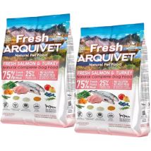 Frischer Lachs mit Truthahn - halbfeuchtes Hundefutter - 2,5kg - Arquivet