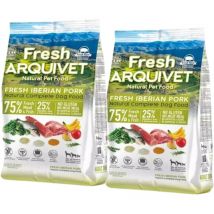 Frisches iberisches Schwein und Fisch – halbfeuchtes Hundefutter – 2,5 kg - Arquivet