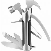 Aougo - Arrache-clou,marteau,Hachette Survie,Couteau de Survie,14 en 1 Pince Multifonctions,Couteau Multifonction,Matériel de Survie,Multitool pour