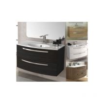 Bagno Italia - Arredo da bagno cm 74 lavandino in ceramica mobile moderno sospeso larice