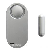 AL012 Allarme per casa e abitazioni Sensore di allarme per porte e finestre con 2 telecomandi Alarme sonoro wireless con batteria Antifurto porta