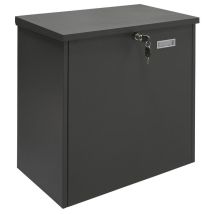 Bigpack Base EP2104 Boîte à colis en acier, pour des très gros colis de 47 x 46 x 20 cm, noir - Arregui