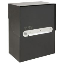 Arregui - Bigpack EP2004 Boîte à colis en acier, pour gros colis de 42 x 30 x 19 cm, noir