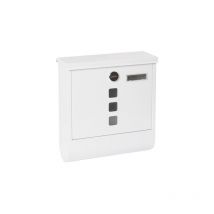 Chance E7001 Boîte aux Lettres Individuelle en Acier avec Porte-journaux, Taille m (Format A4), Boîte aux Lettres avec Serrure Couverte, Porte-carte