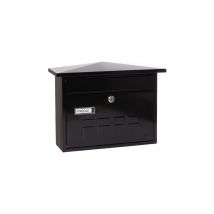 Arregui - Deco E5704 Briefkasten aus Verzinktem Stahl, Größe m (din A4 Post), waagrechter Wandbriefkasten für den Außenbereich, Postkasten für