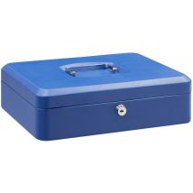 Arregui - Elegant Caisse à monnaie et billets à clé pour ranger et transporter l'argent, Caisse en acier monnayeur et compartiment pieces, Coffre