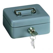 Elegant Caisse à monnaie et billets à clé pour ranger et transporter l'argent, Caisse en acier Tirelire avec fente pour pieces, Coffre fort portatif