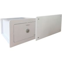 Arregui - Elek 22500W-S0 Cassaforte camuffata dietro al coperchio della cassetta di derivazione, da incassare al muro, 15x22x21 cm, 3 l
