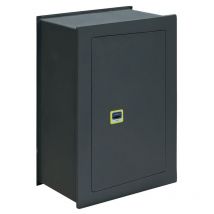 Arregui - Ideal 10 281380 Coffre-fort à emmurer, haute sécurité 10mm, ouverture à clé, grand 52 x 36 x 22 cm, 27 l Gris foncé