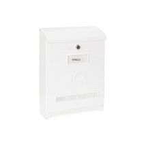 Mare E1061 Boîte aux lettres en plastique robuste, Tamaño l (Revistas, Sobres C4), Grande capacité, Boîte aux Lettres Murale, Anti-pluie,