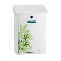 Premium E5608 Boîte aux Lettres Individuelle en Acier avec sérigraphie « Blossom », Taille m (Courrier Format A4, Magazine), Boîte aux Lettres