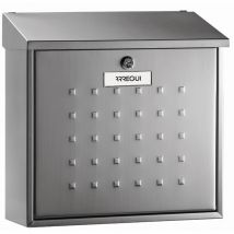 Premium Maxi E5617 Boîte aux lettres individuelle acier Inoxydable, Taille l (magazine, enveloppe C4), Grande capacité, Boîte aux Lettres Murale,
