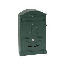 Residencia D-2151/V boîte aux lettres murale de style rétro classique en aluminium, taille m (A4), vert - Arregui