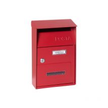 Arregui - Up D-2006/R Briefkasten aus Verzinktem Stahl, Größe s (din A5 Post), Wandbriefkasten für den Außenbereich, mit Namensschild und