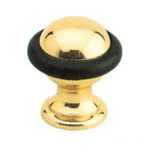 Arresto tondo ottone lucido vern. per porte. Prezzo per 1 pezzo.