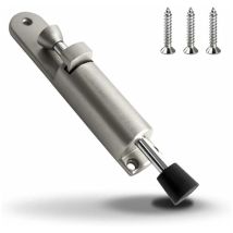 Arret de Porte Caoutchouc Souple Résistant en Support de Porte en Alliage de Zinc Butoir de Porte Commande au Pied