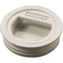 Arrêt encastrable push - Décor : Beige - Encastrement : ø 26 mm - Matériau : Plastique - Profondeur : 8 mm Salice