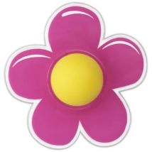 Arrêt mural adhésif fleur rose. inofix