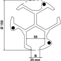 Skantek - Arret posistop pièce 20mm