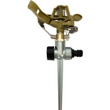 Tonchean - Arroseur de Jardin Impulse, 360 Degrés à Toute épreuve Arroseur à Gazon Impact Pulvérisateur D'irrigation avec Metal Spike pour Arroser