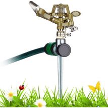 Arroseur de Jardin,métal Tuyau d'eau Pulvérisateur Arroseur,arroseur Rotatif à 360 °,pour Arrosage de Grandes Surfaces