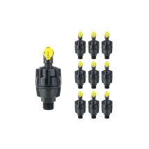 Gncgarden - Arroseur d'irrigation rotatif Super 10, arroseur à buse jaune circulaire mâle 1/2'. Paquet de 10 unités. Offre exclusive