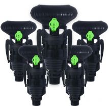 Gncgarden - Arroseur d'irrigation rotatif super 10 plus déflecteur 180o, arroseur à buse verte circulaire mâle 1/2'. Paquet de 5 unités. Offre