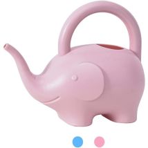 Arrosoir en plastique de 0,4 gallon, petit, léger, mignon, pour plantes de jardin d'intérieur et d'extérieur, arrosoir en forme d'éléphant pour