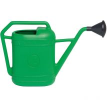 Arrosoir en plastique vert antichoc 6 litres avec douchette pour arroser le jardin et les plantes