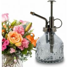 Arrosoir en verre pour fleurs Style rétro Pulvérisateur Arrosoir Plante d'intérieur Pulvérisateur Arrosoir simple pour Bonsaï Plantes Fleurs Outils