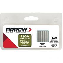 Arrow - Caja de 2000 clavos de cabeza para grapadora neumática de 20 mm