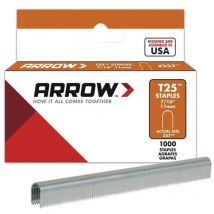 Vinmer - Arrow T25 Staples 11mm (7/16in) (Box 1000) ARRT25716S