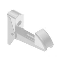 Arrêt automatique, Blanc, Aluminium, Ep.5 à 50, pour Volet battant