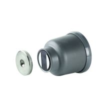 Arelec - Arrêtoir Fixation Au Mur 30kg D22 Gris Cf30.1w 565001
