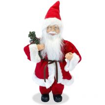 Art. 144188 Papá Noel vestido rojo Decoración navideña 30H cm