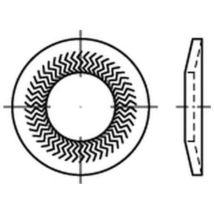 Teckentrup – Sperrkantscheiben A 4 SK-Z – Durchmesser 6,00 mm – 1000 Stück