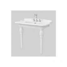 Gambe in ceramica a terra con lavabo Hermitage cm. 112x63 in