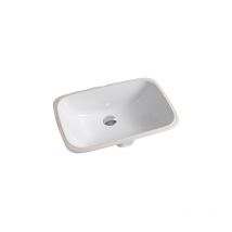 Lavabo Nettuno incasso sottopiano cm. 56x38 in ceramica bianco