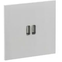 Arnould - Art d' univers Epure chargeur double usb 2,4A acier brossé (67422)